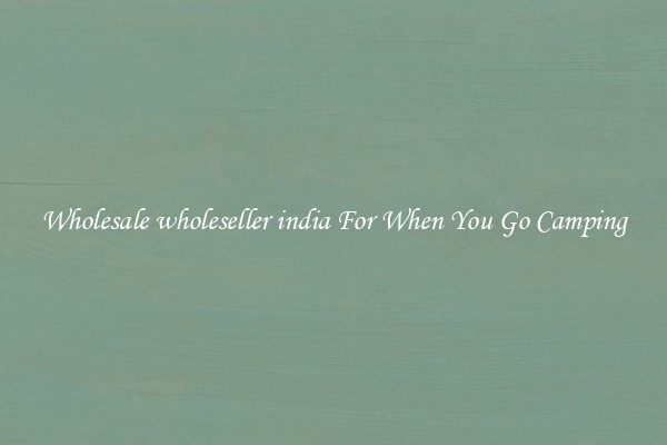 Wholesale wholeseller india For When You Go Camping