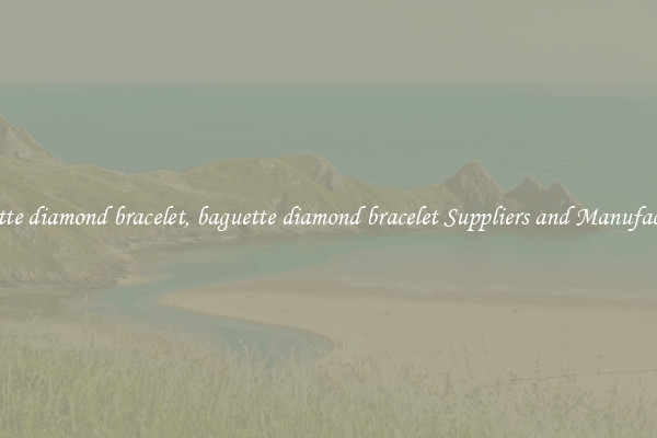 baguette diamond bracelet, baguette diamond bracelet Suppliers and Manufacturers