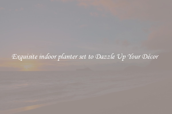 Exquisite indoor planter set to Dazzle Up Your Décor  