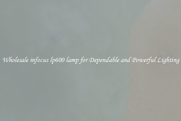 Wholesale infocus lp600 lamp for Dependable and Powerful Lighting