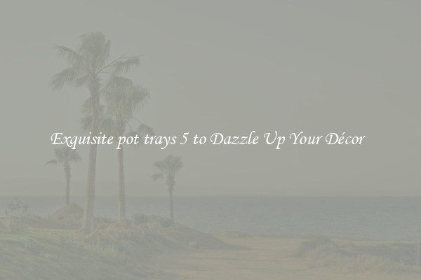 Exquisite pot trays 5 to Dazzle Up Your Décor  