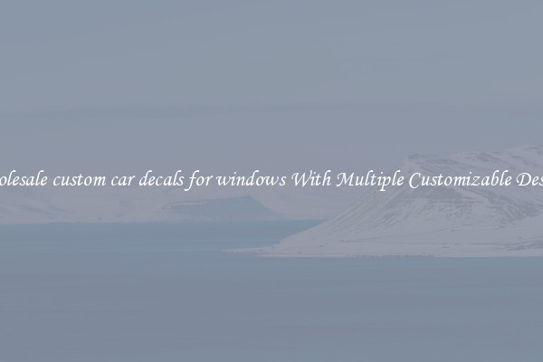 Wholesale custom car decals for windows With Multiple Customizable Designs