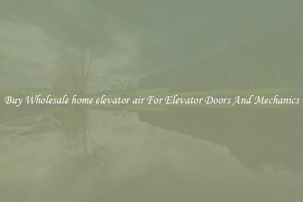 Buy Wholesale home elevator air For Elevator Doors And Mechanics