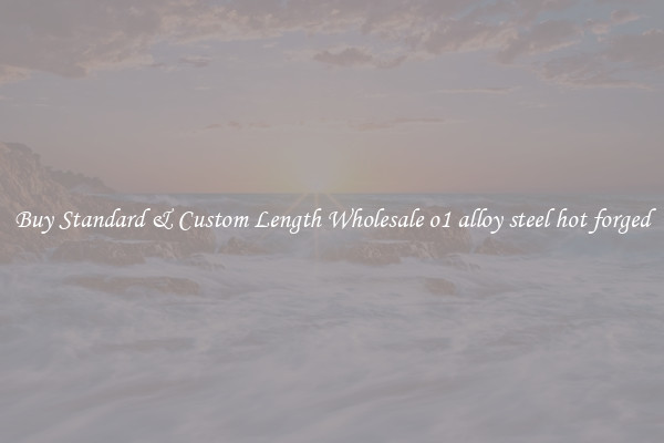 Buy Standard & Custom Length Wholesale o1 alloy steel hot forged
