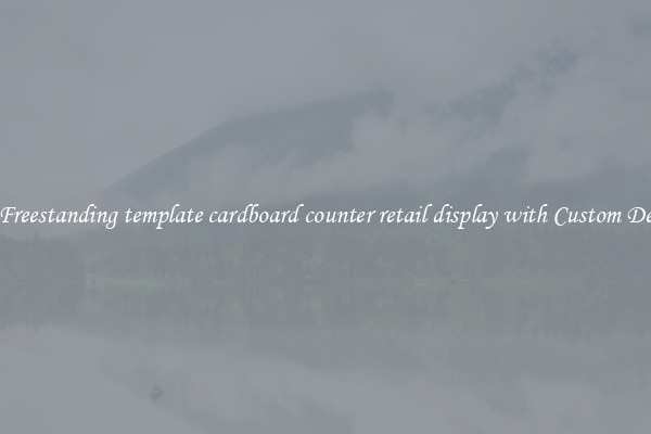 Buy Freestanding template cardboard counter retail display with Custom Designs