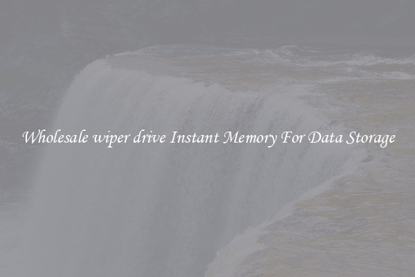 Wholesale wiper drive Instant Memory For Data Storage