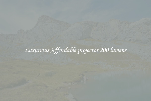 Luxurious Affordable projector 200 lumens