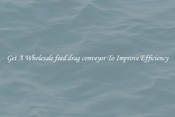 Get A Wholesale feed drag conveyor To Improve Efficiency