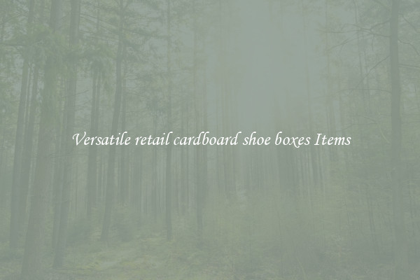 Versatile retail cardboard shoe boxes Items