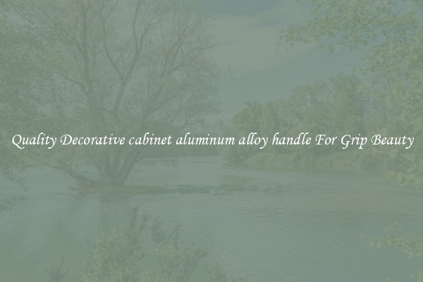 Quality Decorative cabinet aluminum alloy handle For Grip Beauty