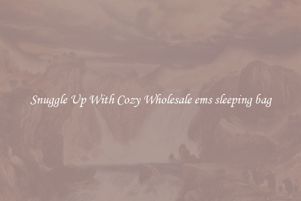 Snuggle Up With Cozy Wholesale ems sleeping bag