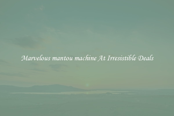 Marvelous mantou machine At Irresistible Deals